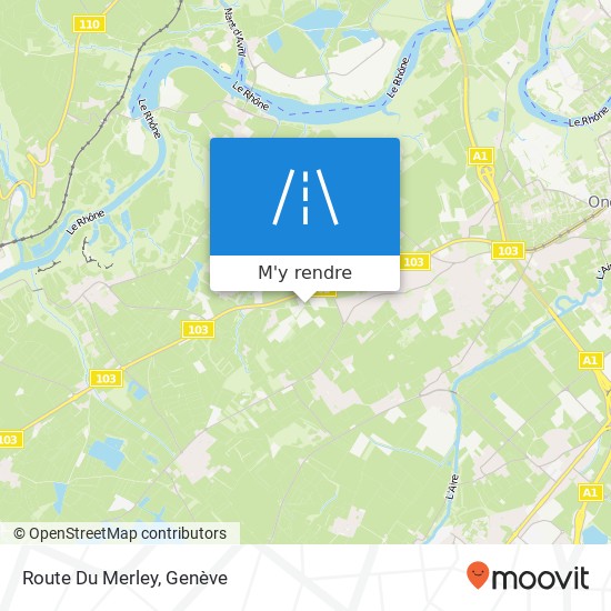 Route Du Merley plan