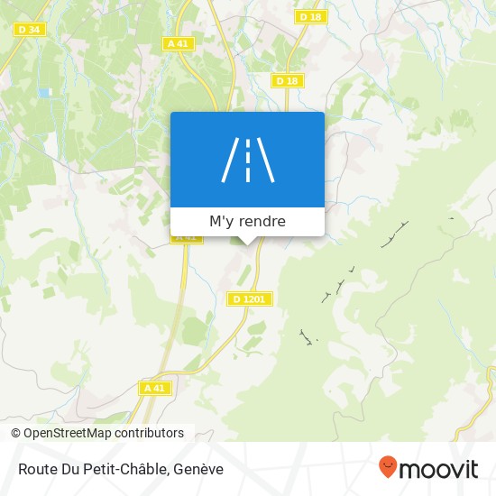 Route Du Petit-Châble plan