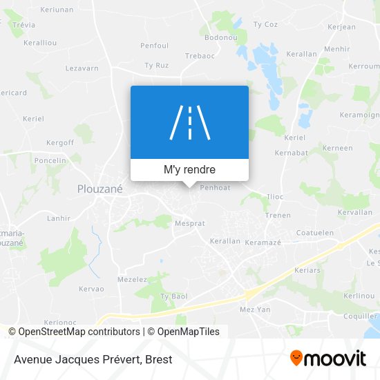 Avenue Jacques Prévert plan