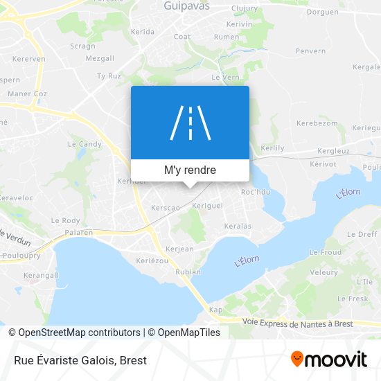 Rue Évariste Galois plan