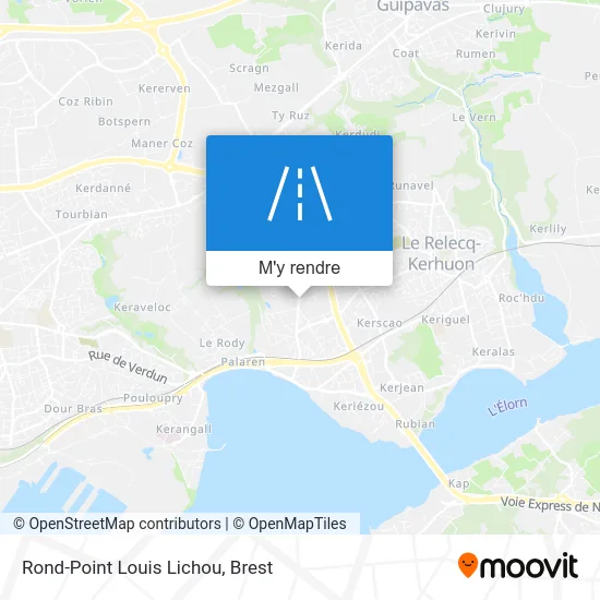 Rond-Point Louis Lichou plan