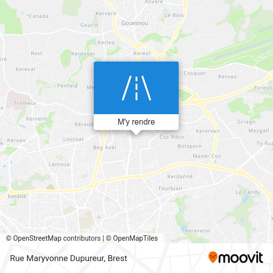 Rue Maryvonne Dupureur plan