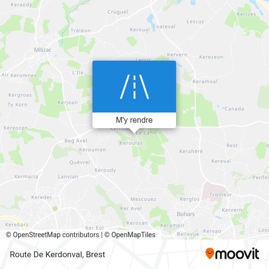 Route De Kerdonval plan
