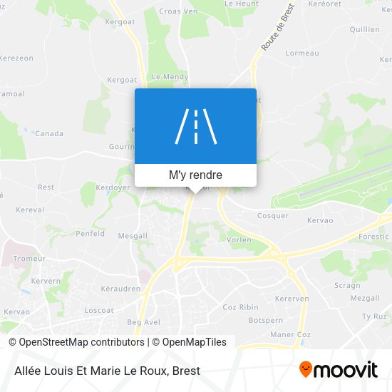 Allée Louis Et Marie Le Roux plan