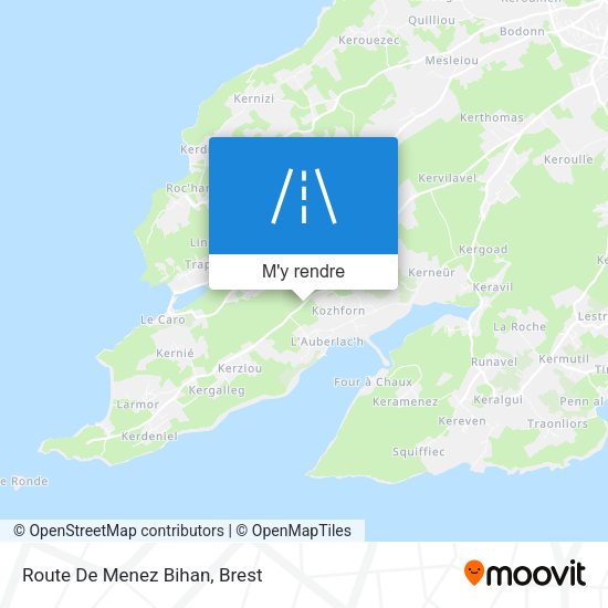Route De Menez Bihan plan