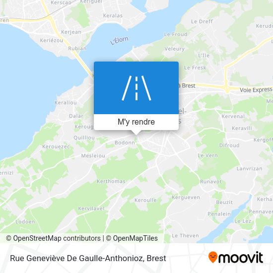 Rue Geneviève De Gaulle-Anthonioz plan