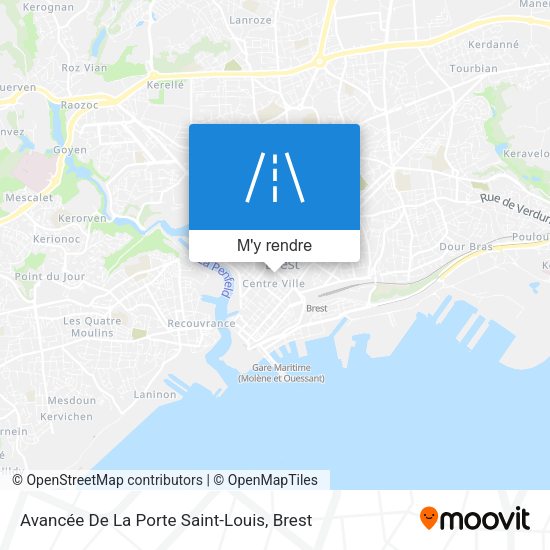 Avancée De La Porte Saint-Louis plan