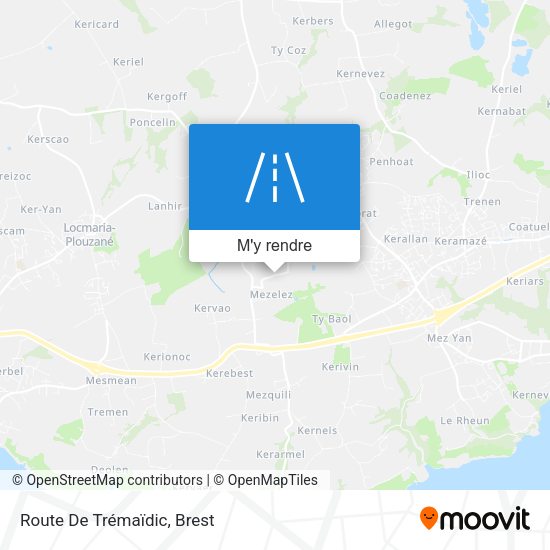 Route De Trémaïdic plan