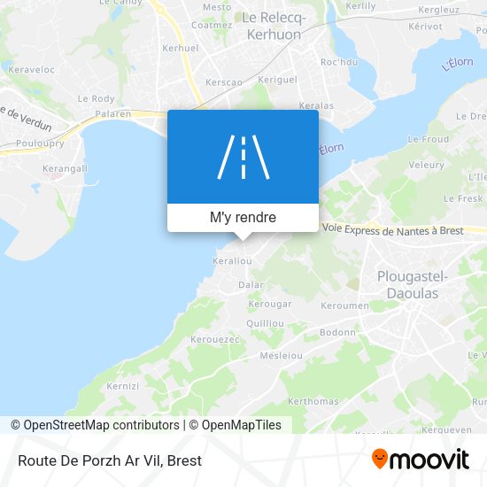 Route De Porzh Ar Vil plan