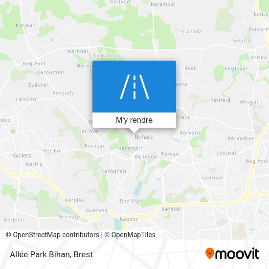 Allée Park Bihan plan