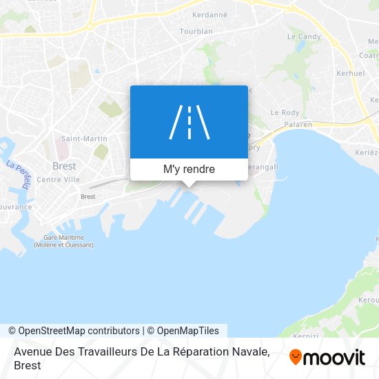 Avenue Des Travailleurs De La Réparation Navale plan