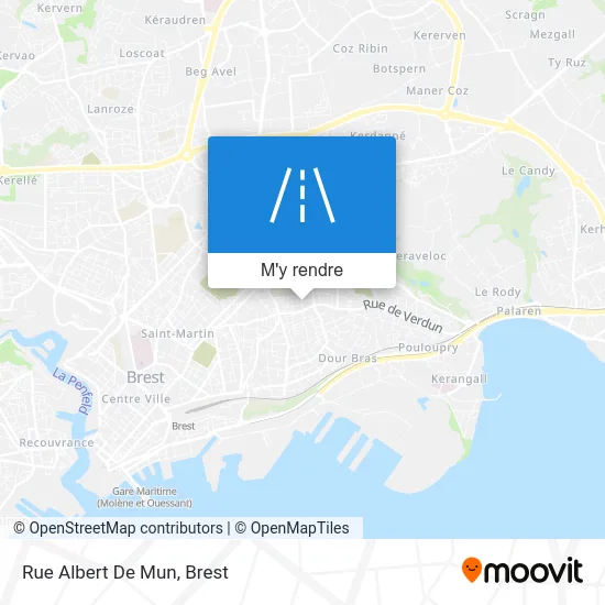 Rue Albert De Mun plan