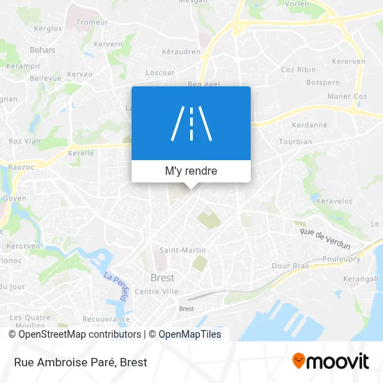 Rue Ambroise Paré plan