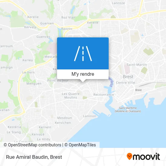 Rue Amiral Baudin plan