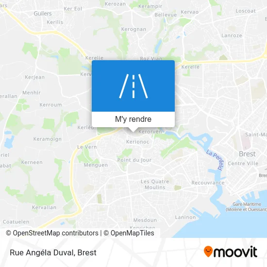 Rue Angéla Duval plan