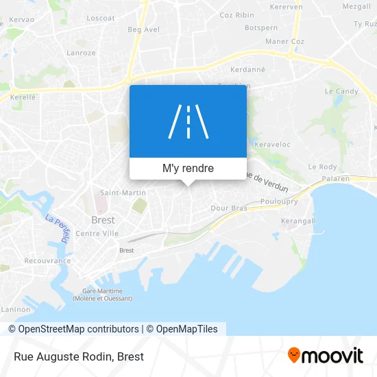 Rue Auguste Rodin plan