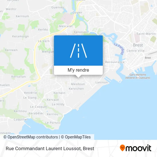 Rue Commandant Laurent Loussot plan