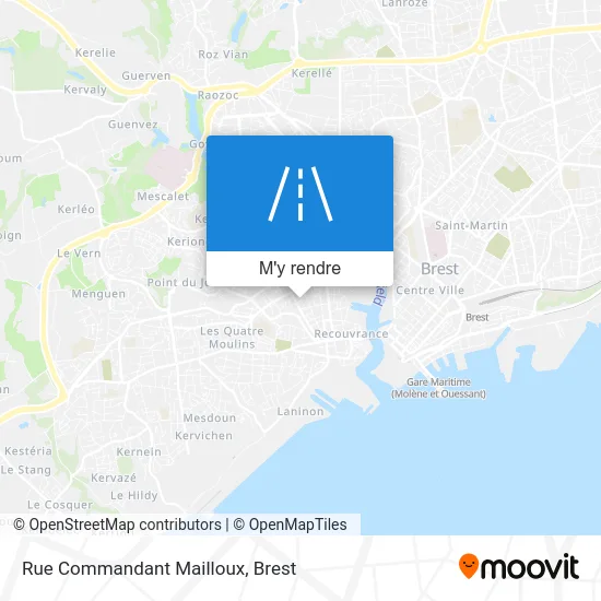 Rue Commandant Mailloux plan