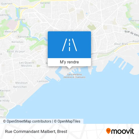 Rue Commandant Malbert plan