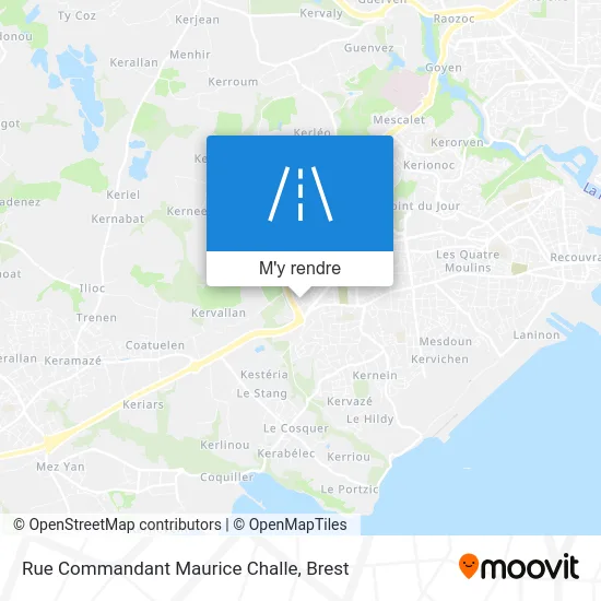 Rue Commandant Maurice Challe plan