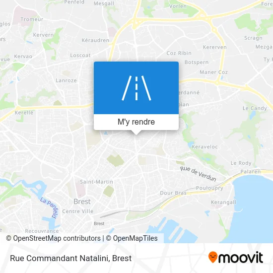 Rue Commandant Natalini plan