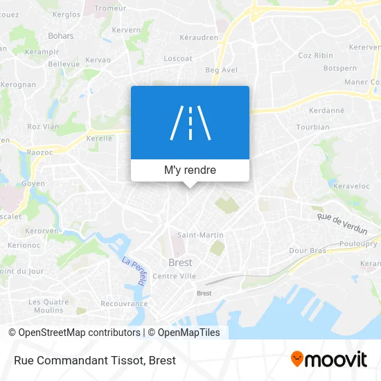 Rue Commandant Tissot plan