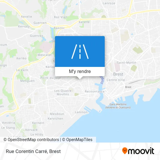 Rue Corentin Carré plan