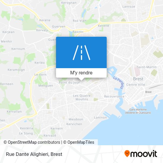 Rue Dante Alighieri plan