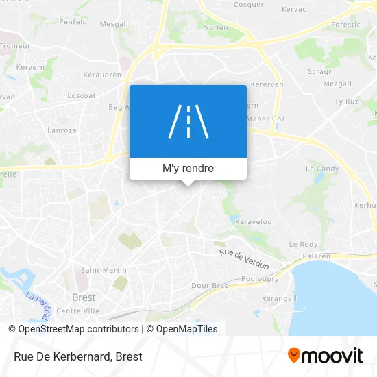 Rue De Kerbernard plan