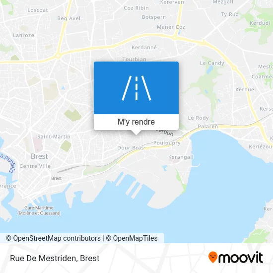 Rue De Mestriden plan