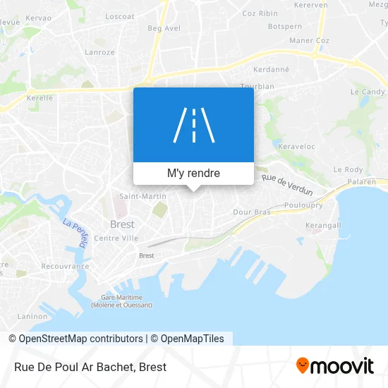 Rue De Poul Ar Bachet plan