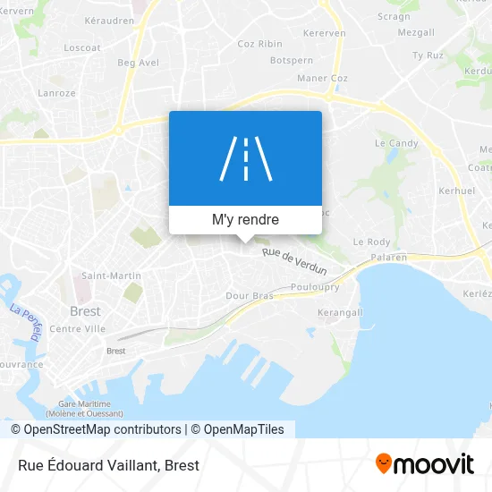 Rue Édouard Vaillant plan