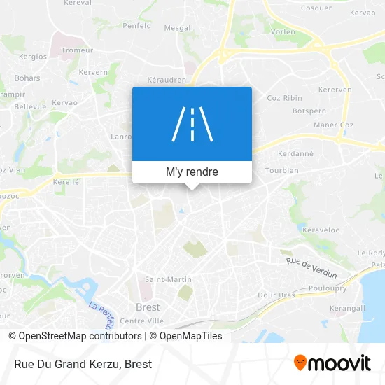 Rue Du Grand Kerzu plan