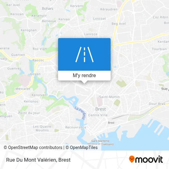 Rue Du Mont Valérien plan