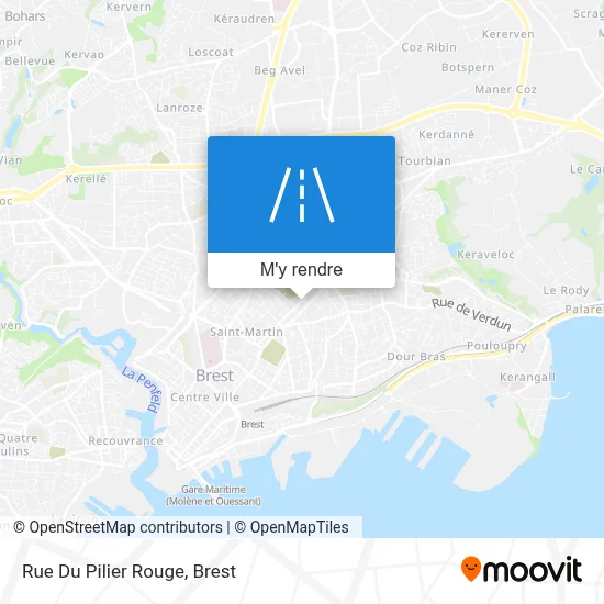 Rue Du Pilier Rouge plan