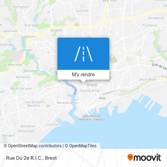 Rue Du 2e R.I.C. plan