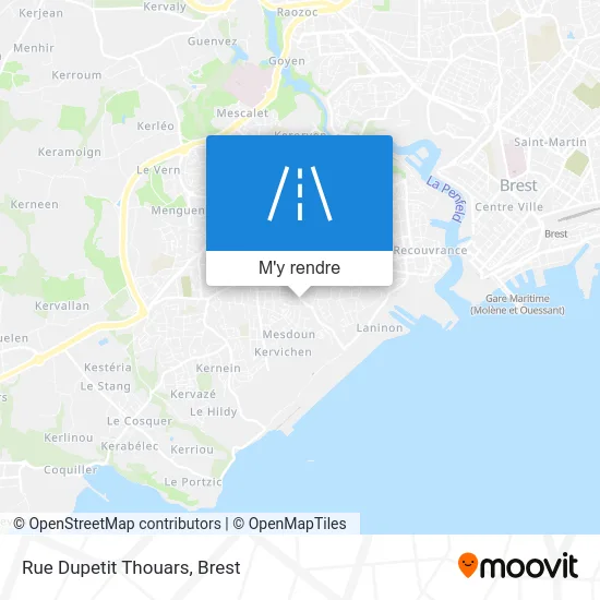 Rue Dupetit Thouars plan
