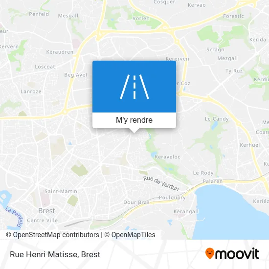 Rue Henri Matisse plan