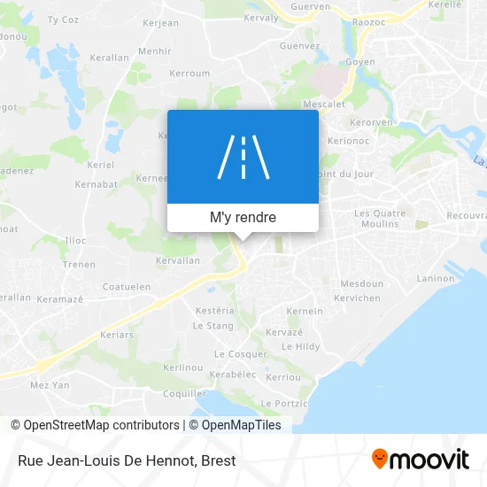 Rue Jean-Louis De Hennot plan