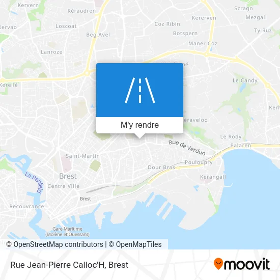 Rue Jean-Pierre Calloc'H plan