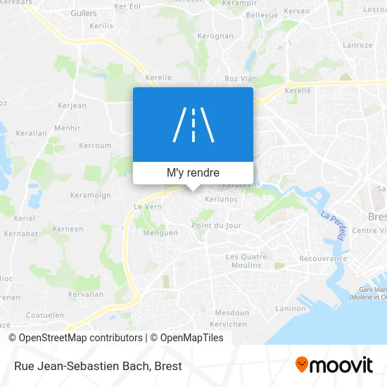 Rue Jean-Sebastien Bach plan