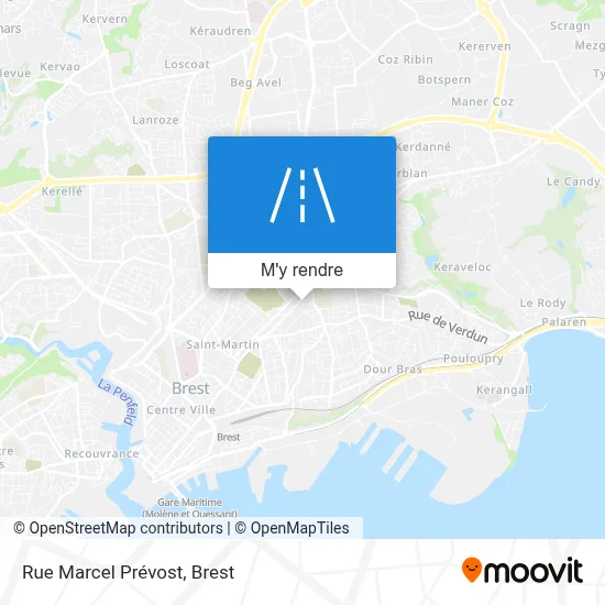 Rue Marcel Prévost plan