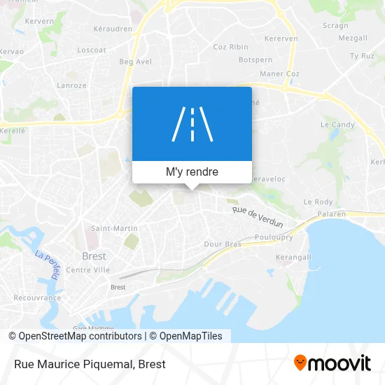 Rue Maurice Piquemal plan