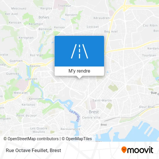 Rue Octave Feuillet plan