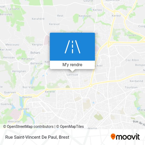 Rue Saint-Vincent De Paul plan