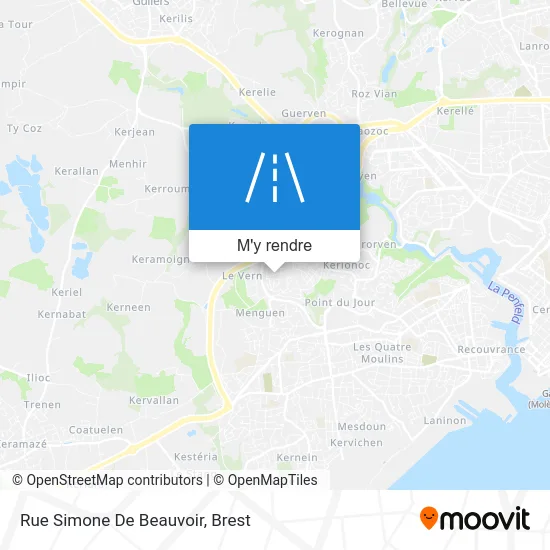 Rue Simone De Beauvoir plan