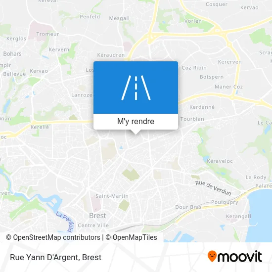 Rue Yann D'Argent plan