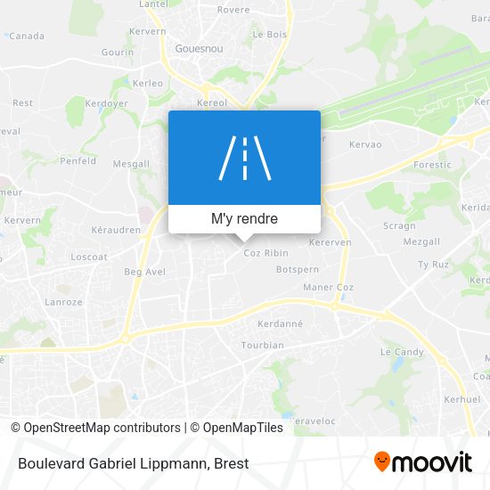 Boulevard Gabriel Lippmann plan
