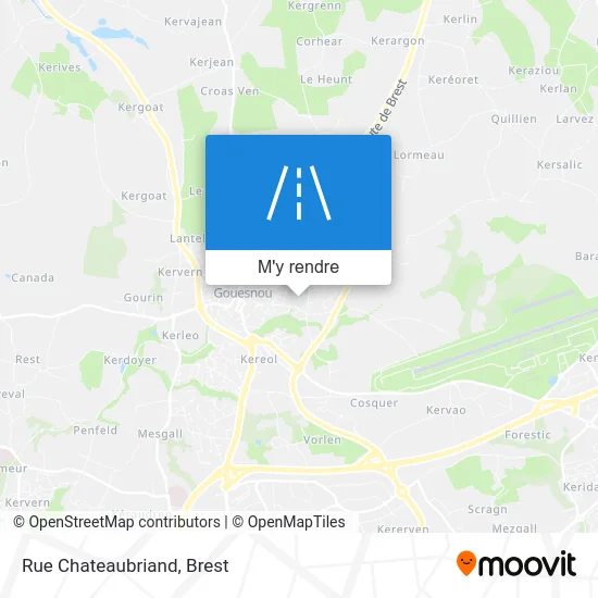 Rue Chateaubriand plan