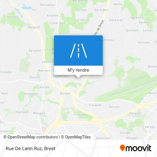 Rue De Lann Ruz plan